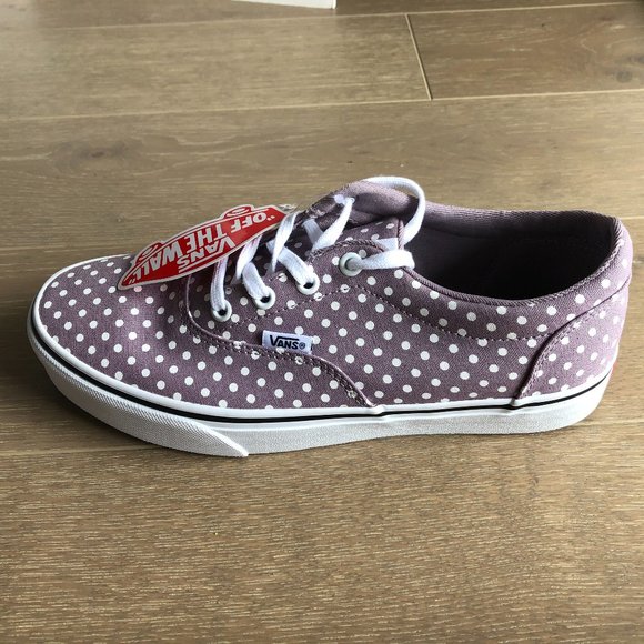 VANS Doheny Off The Wall Sneakers Purple+Wht Sz 7 - Picture 8 of 10